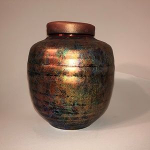 SOLD Tom Krueger Petite Art Raku Pottery